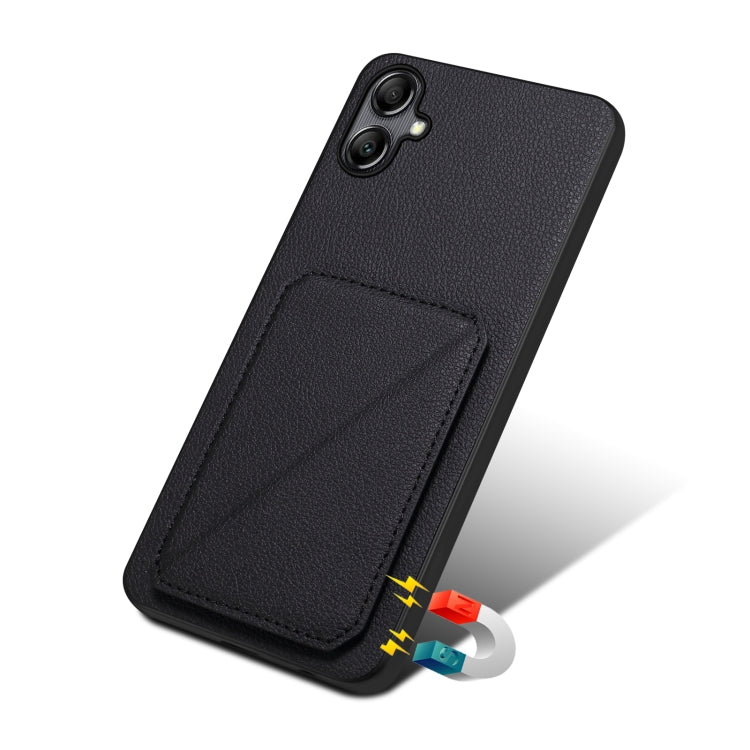 For Samsung Galaxy S24+ 5G Denior Imitation Calf Leather Back Phone Case with Holder(Black) - free shipping - PMC TechLife - Order now!