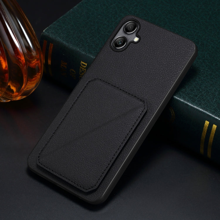 For Samsung Galaxy S24+ 5G Denior Imitation Calf Leather Back Phone Case with Holder(Black) - free shipping - PMC TechLife - Order now!
