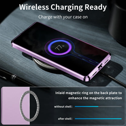 For Samsung Galaxy S23 Ultra 5G MagSafe Magnetic Plain Metal Phone Case(Purple) - Galaxy S23 Ultra 5G Cases by PMC Jewellery | Online Shopping South Africa | PMC Jewellery