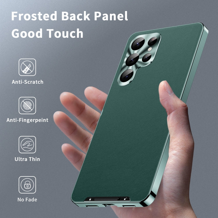 For Samsung Galaxy S24 Ultra 5G MagSafe Magnetic Plain Metal Phone Case(Green) - free shipping - PMC TechLife - Order now!