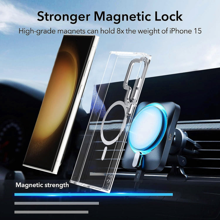 For Samsung Galaxy S24 Ulltra 5G MagSafe Magnetic Clear Phone Case(Blue) - Galaxy S24 Ultra 5G Cases by PMC TechLife | Online Shopping South Africa | PMC TechLife | Buy Now Pay Later Mobicred