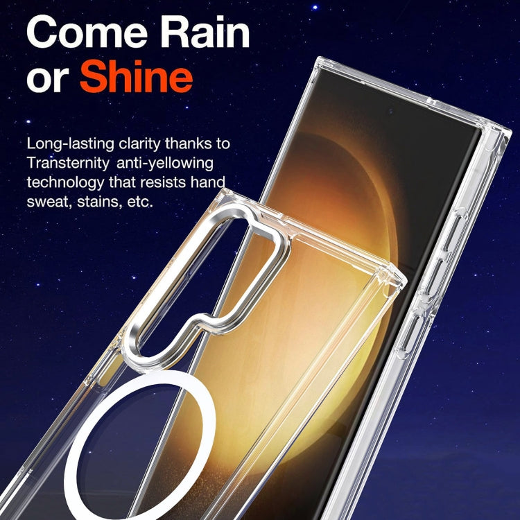 For Samsung Galaxy S24 Ulltra 5G MagSafe Magnetic Clear Phone Case(Blue) - Galaxy S24 Ultra 5G Cases by PMC TechLife | Online Shopping South Africa | PMC TechLife | Buy Now Pay Later Mobicred
