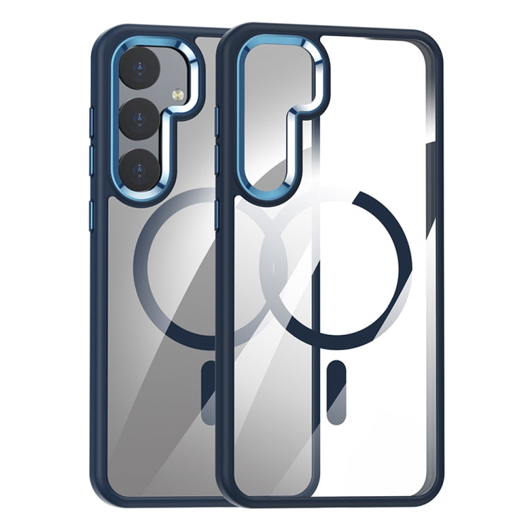 For Samsung Galaxy S24 5G MagSafe Anti-fingerprint Highly Transparent PC Phone Case(Blue) - Galaxy S24 5G Cases by PMC TechLife | Online Shopping South Africa | PMC TechLife