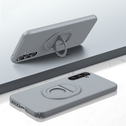 For Samsung Galaxy A54 Magsafe Hidden Fold Holder Full Coverage Shockproof Phone Case(Grey) - Galaxy Phone Cases by PMC Jewellery | Online Shopping South Africa | PMC Jewellery