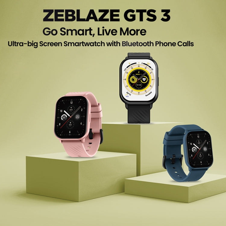 Zeblaze GTS 3 2.03 inch IP68 Waterproof Smart Bluetooth Call Watch(Pink) - free shipping - PMC TechLife - Order now!
