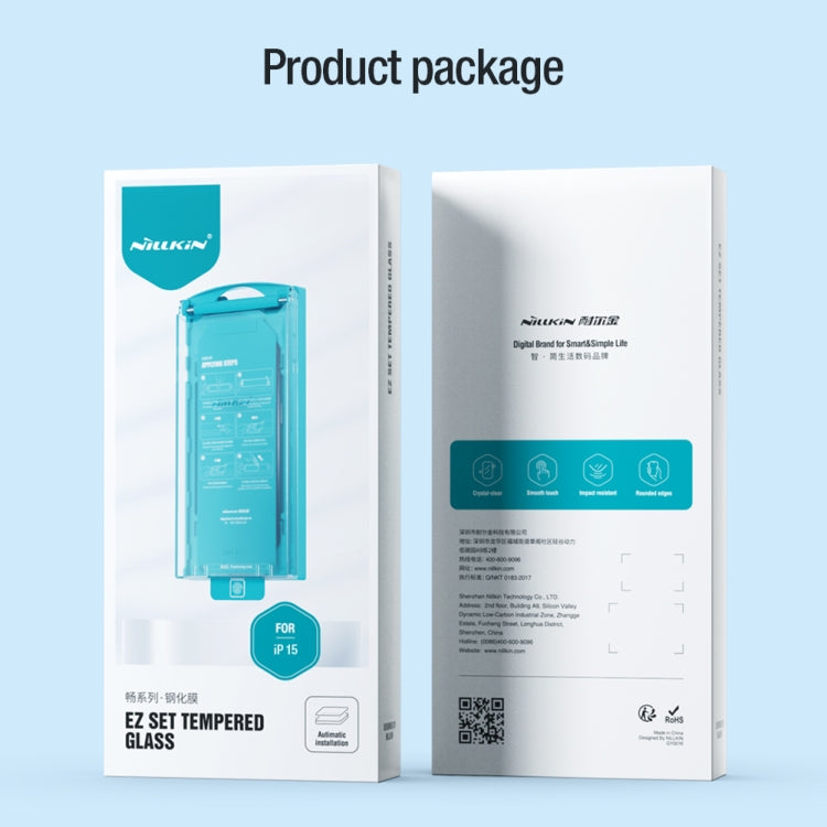 For iPhone 15 10pcs NILLKIN Chang Series Tempered Glass Protective Film - free shipping - PMC TechLife - Order now!
