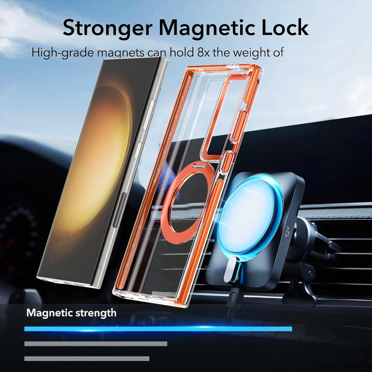 For Samsung Galaxy S24+ 5G Magnetic 360 Degree Rotating Holder Phone Case(Black) - Galaxy S24+ 5G Cases by PMC TechLife | Online Shopping South Africa | PMC TechLife
