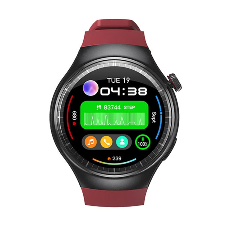UNIWA DM80 1.43 inch IP67 Waterproof Android 8.1 Smart Watch Support 4G Network / WiFi / GPS / NFC(Red) - free shipping - PMC TechLife - Order now!
