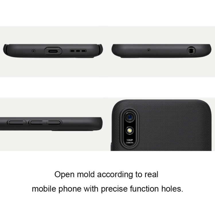 For Xiaomi Redmi 9A NILLKIN Frosted Concave-convex Texture PC Protective Case(Black) - Xiaomi Cases by NILLKIN | Online Shopping South Africa | PMC Jewellery