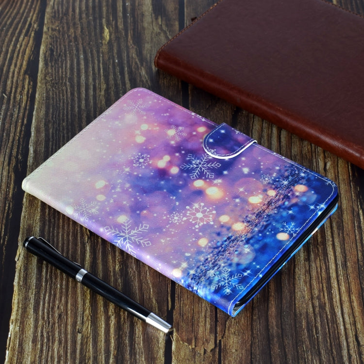For Amazon Kindle Fire 7 (2019) / (2017) / (2016) / (2015) Colored Drawing Pattern Horizontal Flip PU Leather Case with Holder & Card Slot & Sleep / Wake-up Function(Purple Quicksand) - free shipping - PMC TechLife - Order now!