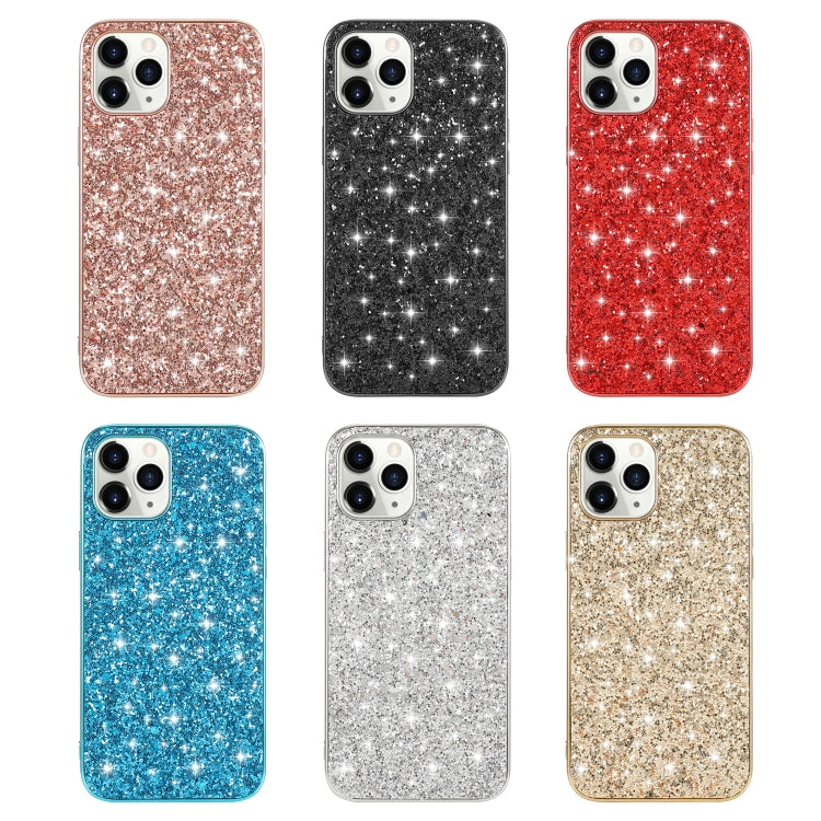 For iPhone 12 mini Glitter Powder Shockproof TPU Protective Case(Rose Gold) - free shipping - PMC TechLife - Order now!