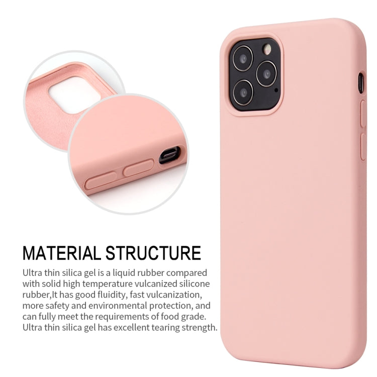 For iPhone 12 / 12 Pro Solid Color Liquid Silicone Shockproof Protective Case(Midnight Blue) - free shipping - PMC TechLife - Order now!