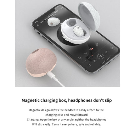 Calante T2S 5D Sound Effect Bluetooth 5.0 Wireless Bluetooth Earphone with Magnetic Charging Box, Support Call & Siri(Cherry Blossom Pink) - Bluetooth Earphone by Galante | Online Shopping South Africa | PMC Jewellery