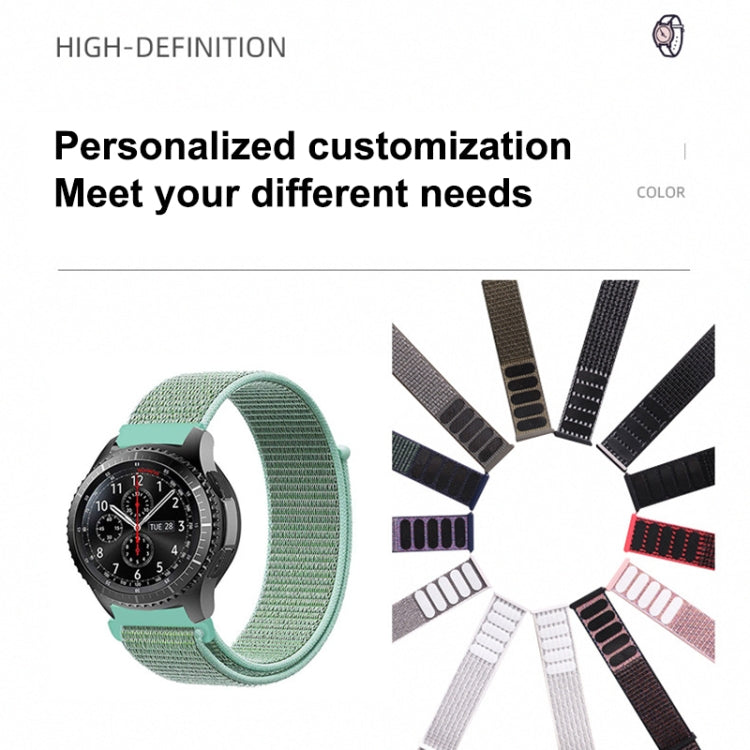 For Samsung Galaxy Watch 42mm Nylon Braided Watch Band(Seashell) - Watch Bands by PMC TechLife | Online Shopping South Africa | PMC TechLife | Buy Now Pay Later Mobicred