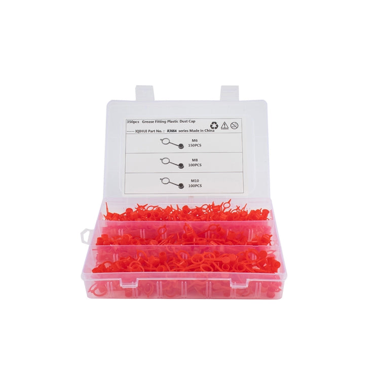 350 PCS M6 / M8 / M10 Polyethylene Plastic Dust Cover Cap Assortment Kits for Oil Grease Zerk Fitting - Pipes & Fittings by PMC TechLife | Online Shopping South Africa | PMC TechLife | Buy Now Pay Later Mobicred