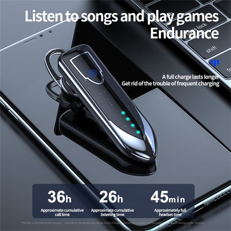ME-3 Bluetooth 5.0 Business Style Touch Switch Bluetooth Earphone(Black) - Bluetooth Earphone by PMC TechLife | Online Shopping South Africa | PMC TechLife