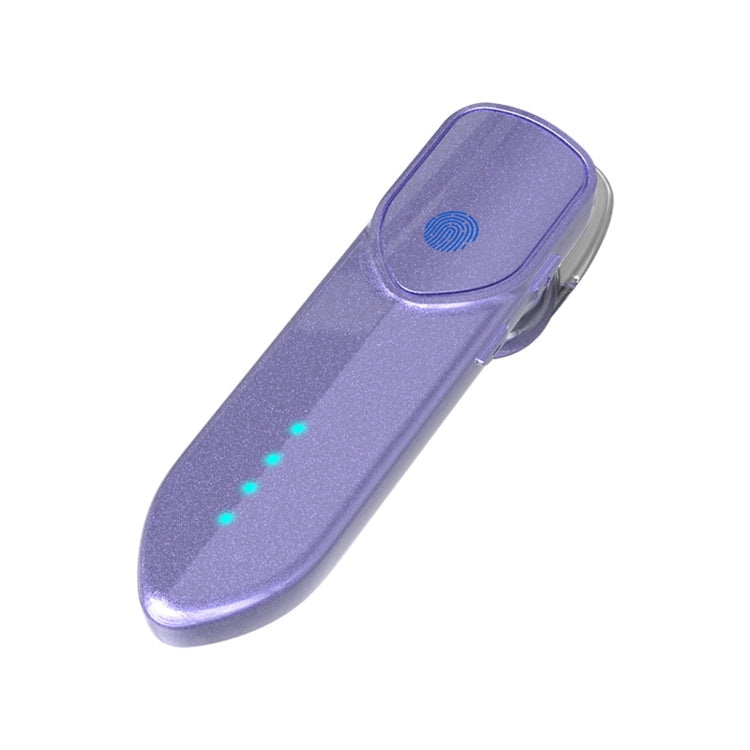 V19S Bluetooth 5.0 Business Style Fingerprint Touch Bluetooth Earphone(Purple) - Bluetooth Earphone by PMC TechLife | Online Shopping South Africa | PMC TechLife