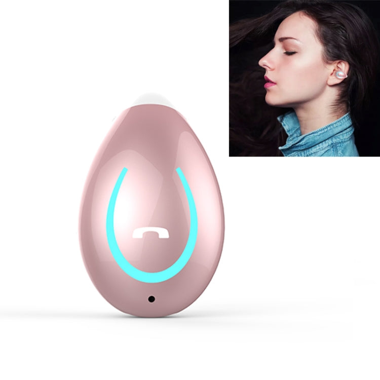 YX08 Ultra-light Ear-hook Wireless V5.0 Bluetooth Earphones Ear Clip Stereo Bluetooth Headset with Mic(Pink) - Bluetooth Earphone by PMC TechLife | Online Shopping South Africa | PMC TechLife