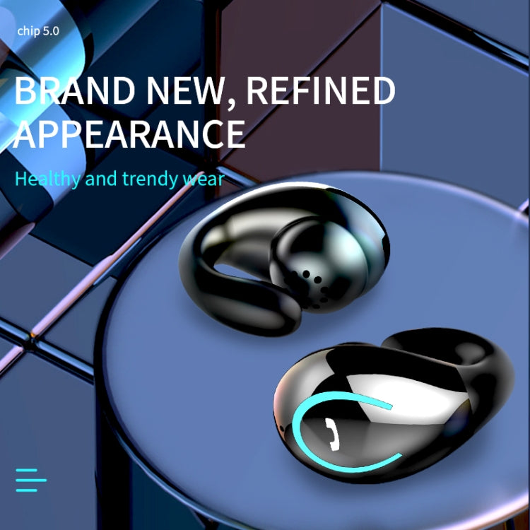 YX08 Ultra-light Ear-hook Wireless V5.0 Bluetooth Earphones Ear Clip Stereo Bluetooth Headset with Mic(Black) - Bluetooth Earphone by PMC TechLife | Online Shopping South Africa | PMC TechLife