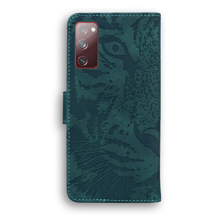 For Samsung Galaxy S20 FE / S20 FE 5G / S20 Lite Tiger Embossing Pattern Horizontal Flip Leather Case with Holder & Card Slots & Wallet(Green) - Galaxy S20 FE Cases by NILLKIN | Online Shopping South Africa | PMC TechLife