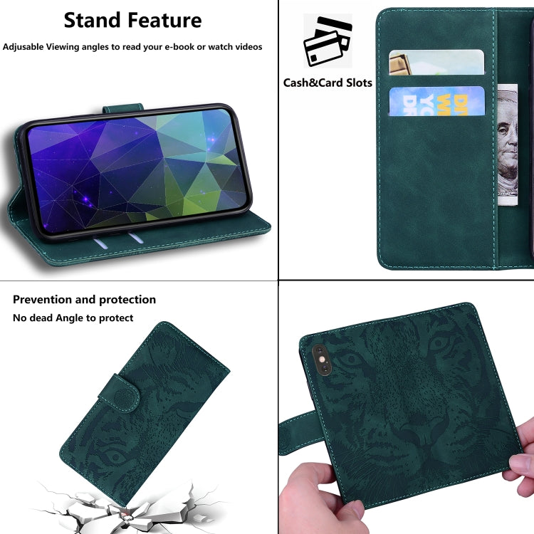 For Samsung Galaxy S20 FE / S20 FE 5G / S20 Lite Tiger Embossing Pattern Horizontal Flip Leather Case with Holder & Card Slots & Wallet(Green) - Galaxy S20 FE Cases by NILLKIN | Online Shopping South Africa | PMC TechLife