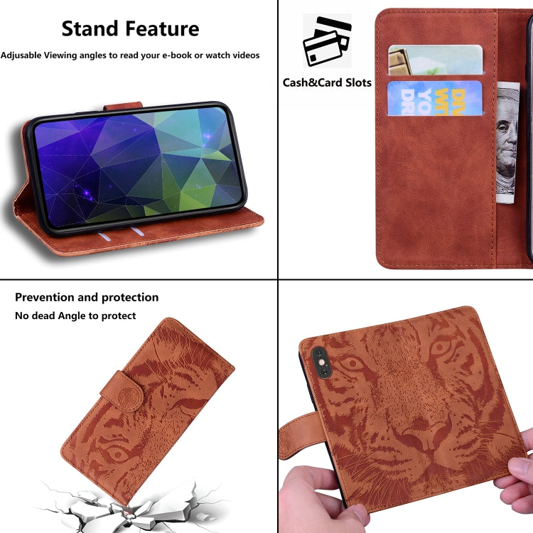 For Samsung Galaxy S20 FE / S20 FE 5G / S20 Lite Tiger Embossing Pattern Horizontal Flip Leather Case with Holder & Card Slots & Wallet(Brown) - Galaxy S20 FE Cases by NILLKIN | Online Shopping South Africa | PMC Jewellery