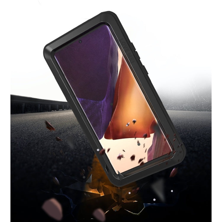 For Samsung Galaxy Note 20 Ultra LOVE MEI Metal Shockproof Waterproof Dustproof Protective Case without Glass(Black) - Galaxy Note20 Ultra Cases by LOVE MEI | Online Shopping South Africa | PMC TechLife | Buy Now Pay Later Mobicred