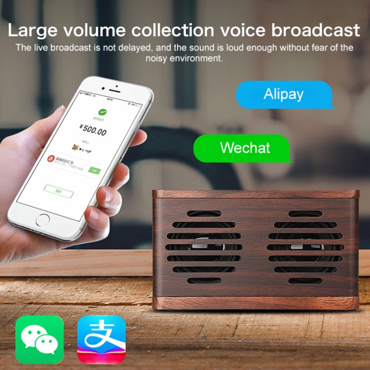 D70 QI Standard Subwoofer Wooden Bluetooth 4.2 Speaker, Support TF Card & 3.5mm AUX Brown - free shipping - PMC TechLife - Order now!