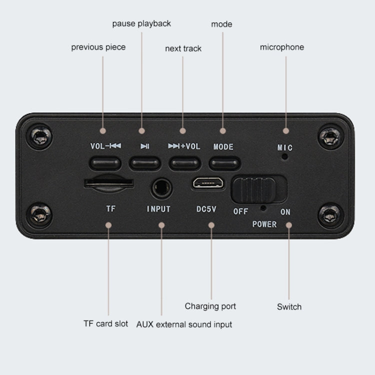 D70 QI Standard Subwoofer Wooden Bluetooth 4.2 Speaker, Support TF Card & 3.5mm AUX Brown - free shipping - PMC TechLife - Order now!