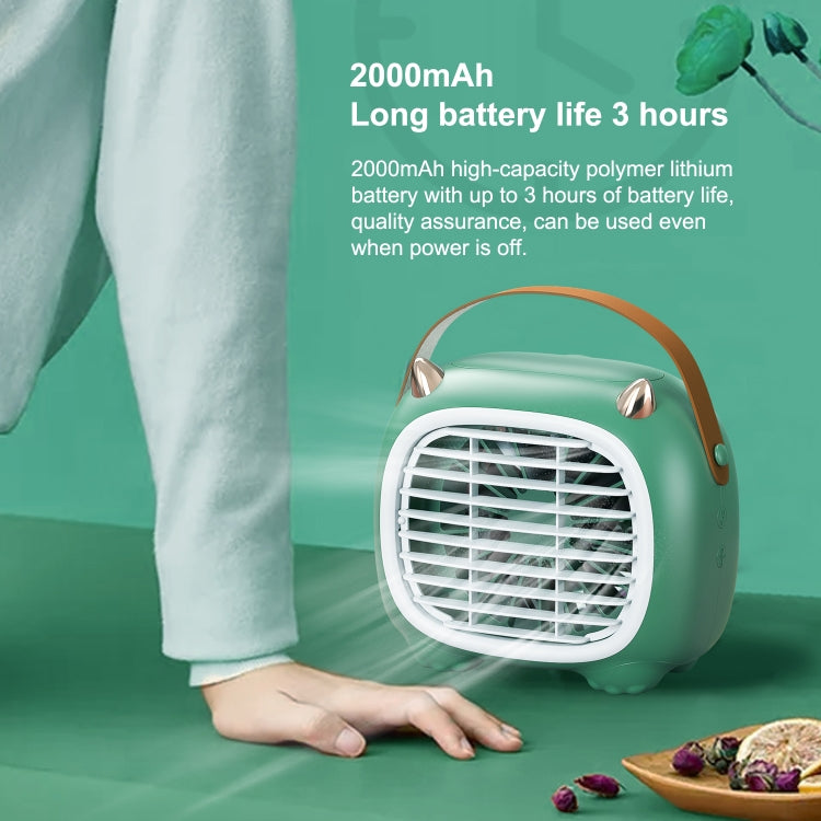 WK WT-F19 Little Monster Water Cooling Fan Desktop Fan (White) - free shipping - PMC TechLife - Order now!