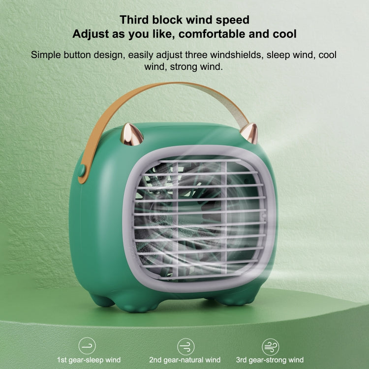 WK WT-F19 Little Monster Water Cooling Fan Desktop Fan (White) - free shipping - PMC TechLife - Order now!