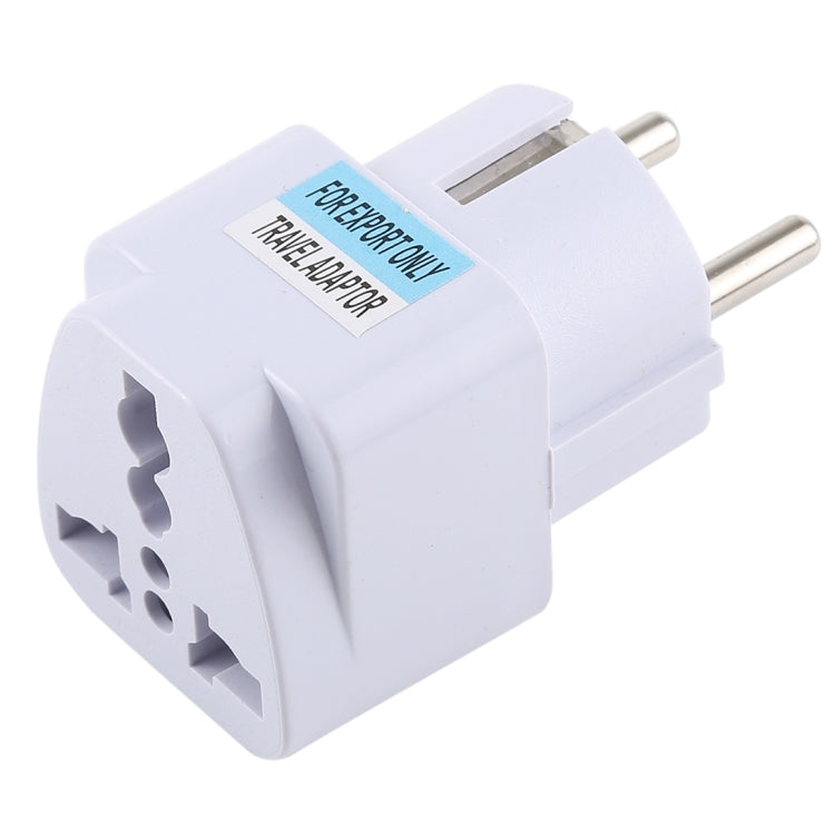 Portable Universal UK Plug to EU Plug Power Socket Travel Charger Adapter with Fuse - Plug Adaptor by PMC TechLife | Online Shopping South Africa | PMC TechLife