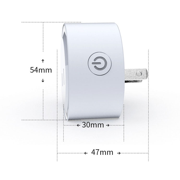 10A Round Shape WiFi Mini Plug APP Remote Control Timer Smart Socket, Support Alexa & Google Home, AC 100-240V, JP / US Plug - Smart Socket by PMC TechLife | Online Shopping South Africa | PMC TechLife