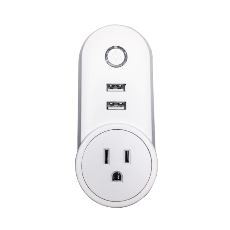 SA-002 2 USB Ports + 1 US Socket WiFi Smart Power Plug Socket, Compatible with Alexa and Google Home, AC 110V-230V, US Plug - Smart Socket by PMC TechLife | Online Shopping South Africa | PMC TechLife