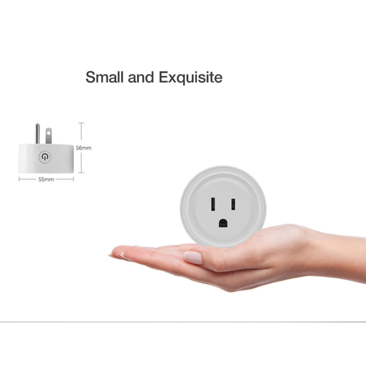 SA-003 10A Mini WiFi Plug Timing Smart Socket Works with Alexa & Google Home, AC 100-240V, US Plug - Smart Socket by PMC TechLife | Online Shopping South Africa | PMC TechLife