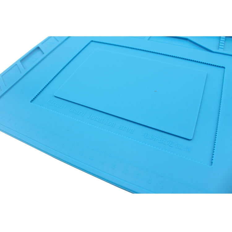 JIAFA S-150 Maintenance Platform Heat-resistant Repair Insulation Pad Silicone Mats with Screws Position(Blue) - Working Mat by JIAFA | Online Shopping South Africa | PMC Jewellery | Buy Now Pay Later Mobicred