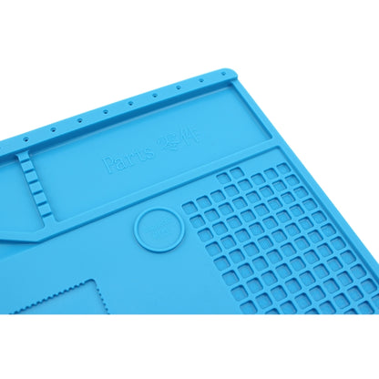 JIAFA S-150 Maintenance Platform Heat-resistant Repair Insulation Pad Silicone Mats with Screws Position(Blue) - Working Mat by JIAFA | Online Shopping South Africa | PMC Jewellery | Buy Now Pay Later Mobicred