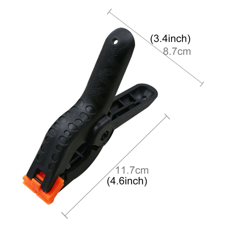 5 PCS Woodworking Photo Studio Photography Backdrop Nylon Clip Support Spring Clamp, Length: 117mm - free shipping - PMC TechLife - Order now!