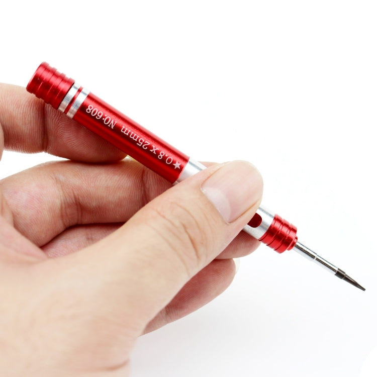 608-0.8 Pentalobe 0.8 Screwdriver for iPhone Charging Port Screws(Red) - Screwdriver by JIAFA | Online Shopping South Africa | PMC TechLife