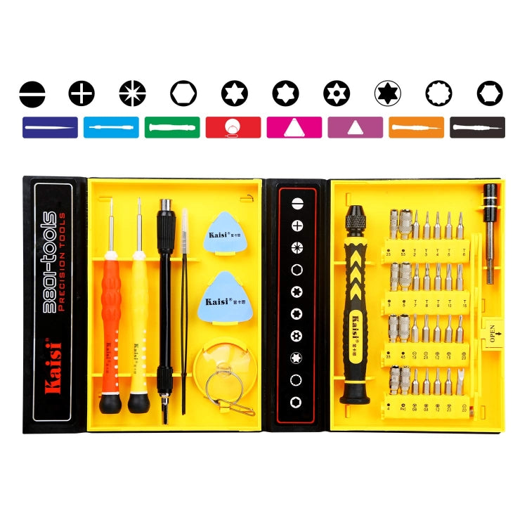 Kaisi 3801 38 in 1 Multifunctional Computer Phone Repair Tool Set - free shipping - PMC TechLife - Order now!