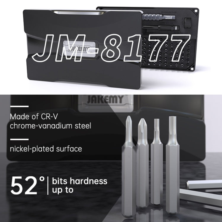 JAKEMY JM-8177 106 in 1 Screwdriver Bit Head Extension Rod Multi-functional Combination Repair Tool Set - free shipping - PMC TechLife - Order now!