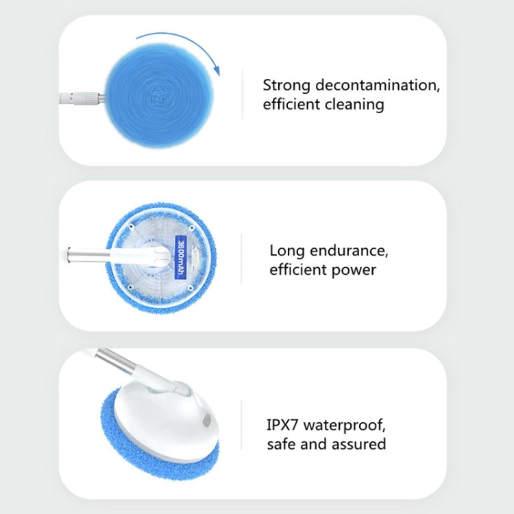 Wireless Electric Intelligent Telescopic Glass Wipe Window Cleaner (Blue) - free shipping - PMC TechLife - Order now!