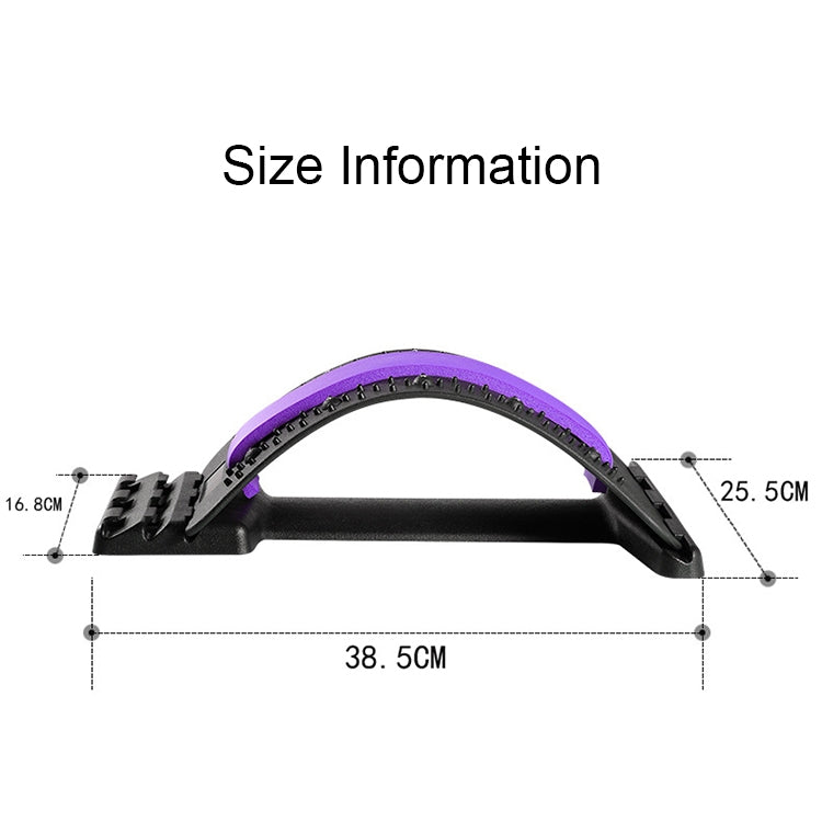 Lumbar Traction Stretching Device Posture Corrector Waist Support Spine Pain Relief Back Massage Stretcher(Red + White) - free shipping - PMC TechLife - Order now!
