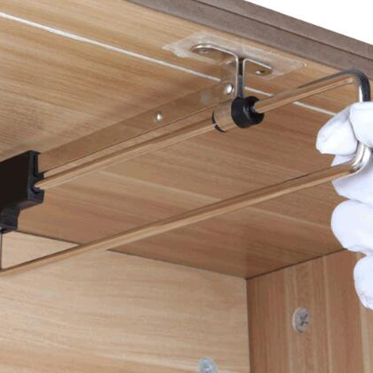Telescopic Rail Pull-Out Wardrobe Clothes Hanger(30cm) - free shipping - PMC TechLife - Order now!