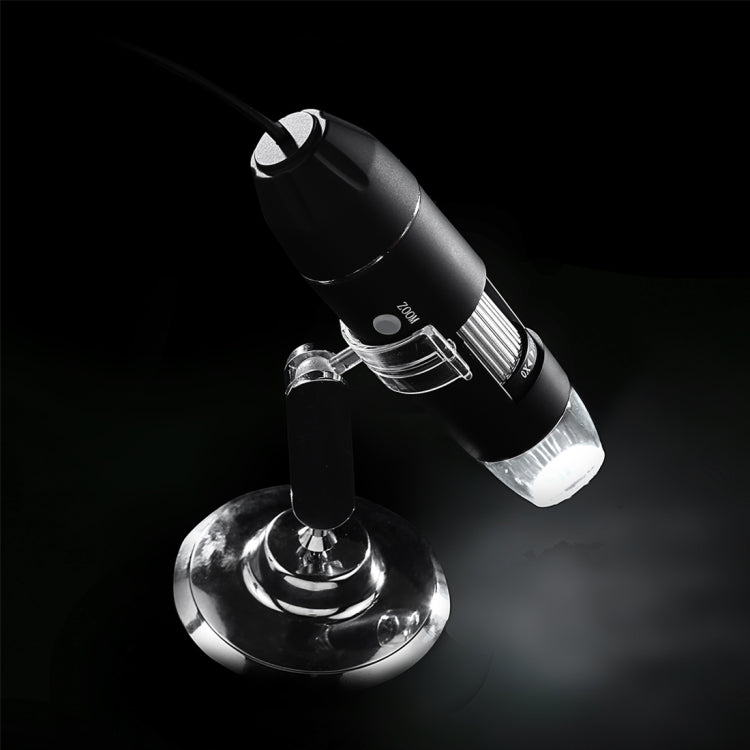 USB Magnifier HD 0.3MP Image Sensor 2560x1920P USB Digital Microscope with 8 LED & Professional Stand - free shipping - PMC TechLife - Order now!