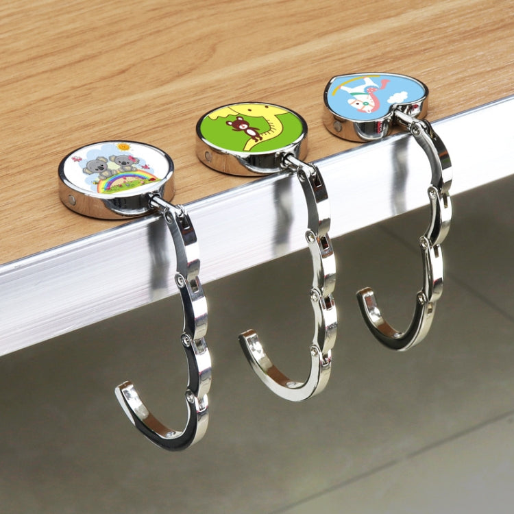 5 PCS Round Folding Hook Bag Hanger, Length:10.1cm, Random Color Delivery - Auto Fastener & Clips by PMC TechLife | Online Shopping South Africa | PMC TechLife