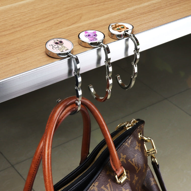 5 PCS Round Folding Hook Bag Hanger, Length:10.1cm, Random Color Delivery - Auto Fastener & Clips by PMC TechLife | Online Shopping South Africa | PMC TechLife