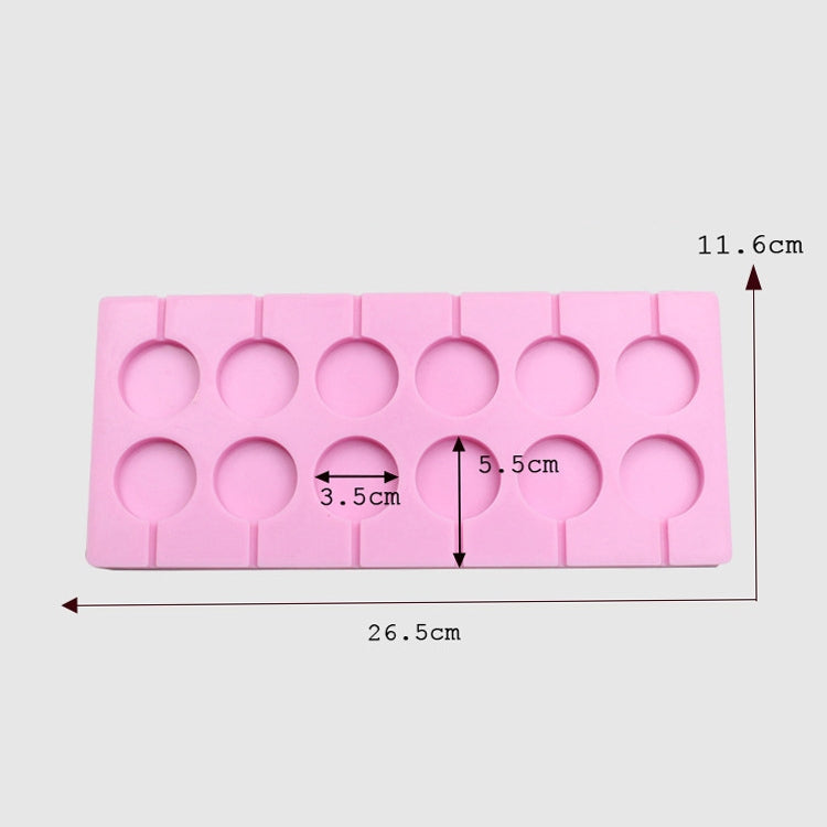 12-Capacity DIY Silicone Chocolate Molds(Lollipop Shape) - free shipping - PMC TechLife - Order now!