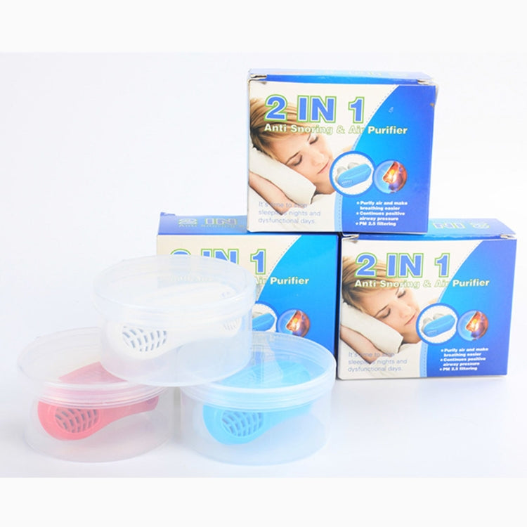2 in 1 ABS Silicone Anti Snoring Air Purifier (White) - Anti Snoring Tools by PMC TechLife | Online Shopping South Africa | PMC TechLife