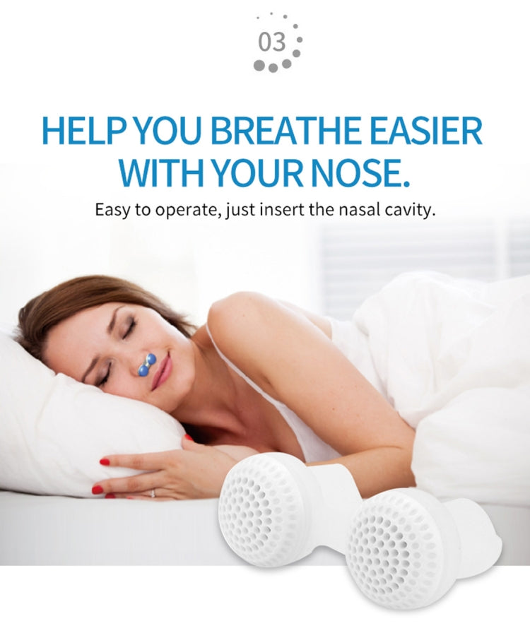 2 PCS 2 in 1 ABS Silicone Anti Snoring Air Purifier(Blue) - free shipping - PMC TechLife - Order now!